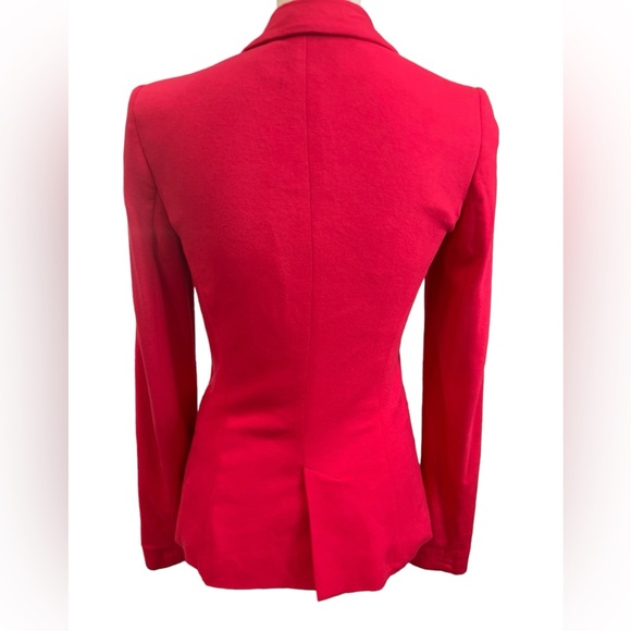 Zara Hot Pink Fitted Blazer XS Single Button Tailored Workwear Jacket - Picture 8 of 11
